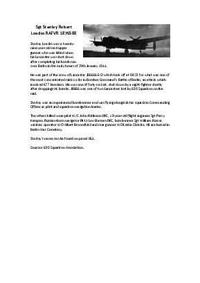 A preview of a PDF biography for Loades, Stanley Robert